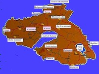 Map of Lesvos