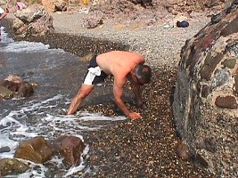 Hot springs in Eftalou, Lesvos, Greece