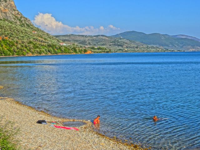 Hot springs in Gera, Lesvos, Greece