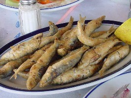 Fried Sardines, Kaloni, Lesvos
