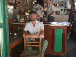 Panayotis is a great singer. Catch him at Michalis in Vatousa