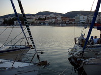 sailing in lesvos, greece