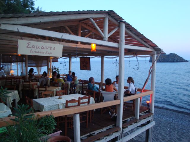 samadhi restaurant, skala eressos