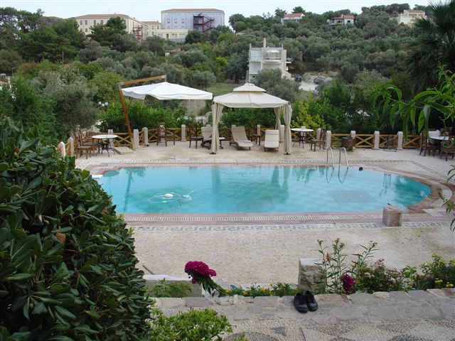 swimming pool, villa, lesvos, greece
