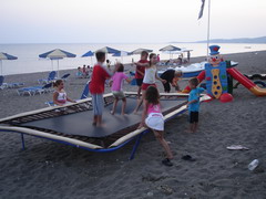 aphrodite hotel in Lesvos, trampoline