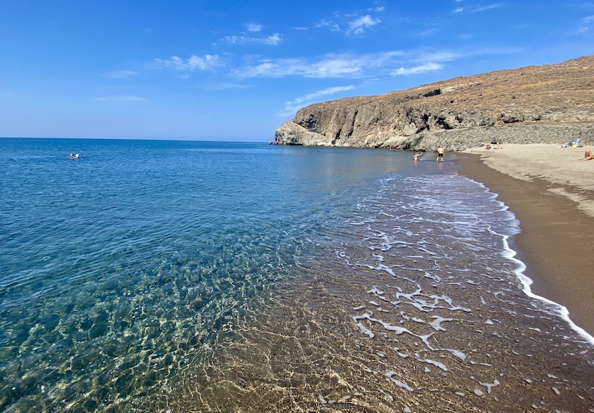 Nudist beach in Skala Eressos