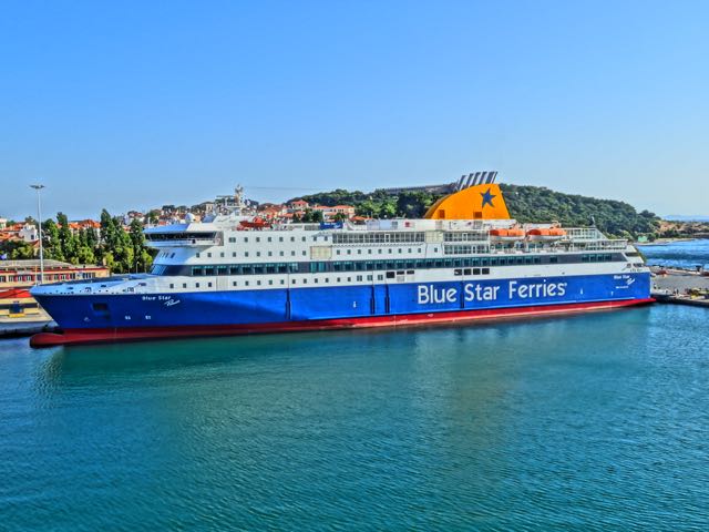 Ferry Mytilini, Lesvos, Greece