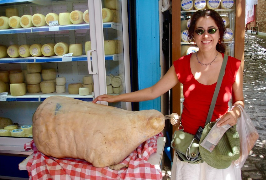 Lesvos Cheese in Agiassos
