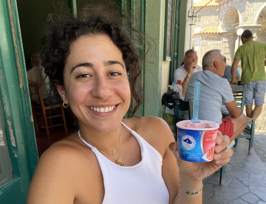 Sheep icecream from Mesotopos, Lesvos