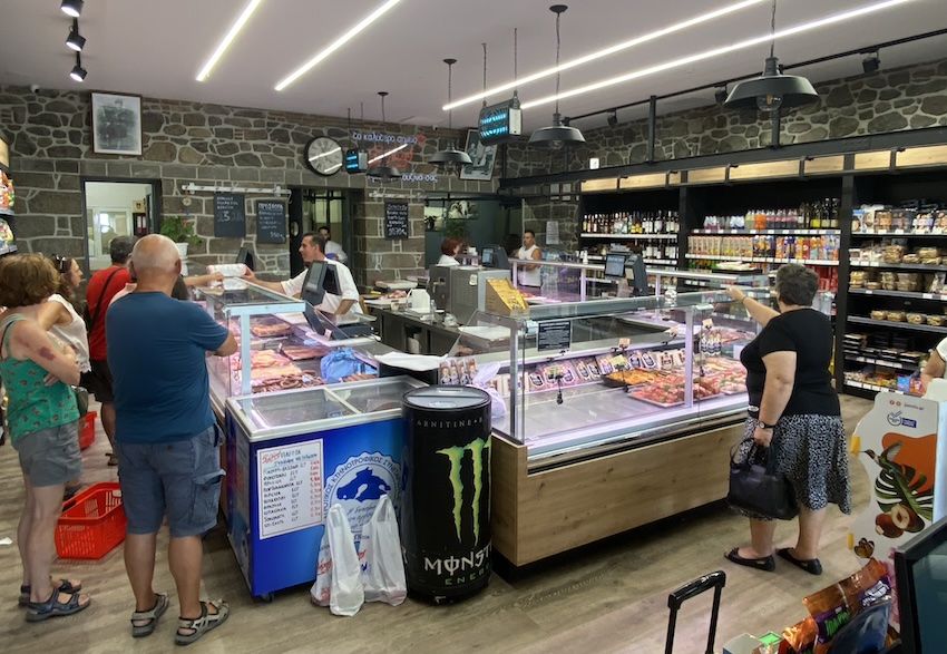 Selachas butcher and supermarket, Kaloni