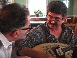 Babis bouzouki player in Lesvos