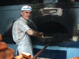 Yannis the baker in Vatousa