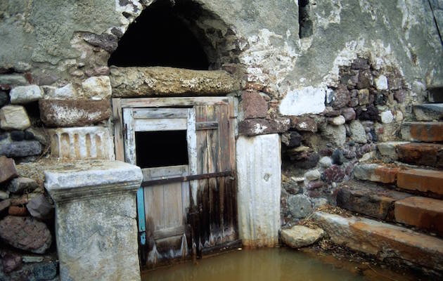 Ancient mineral baths in Thermi, Lesvos by Tzeli Hatzidimitriou