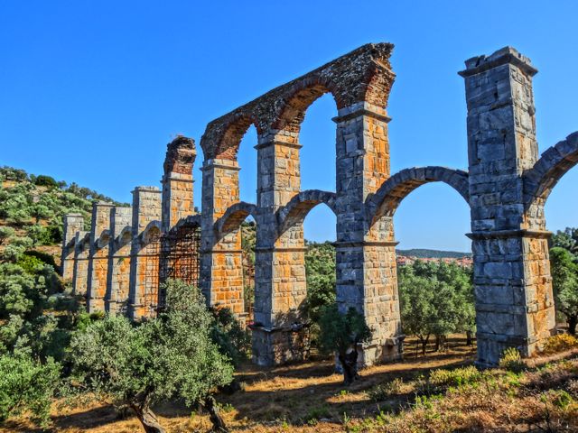 Roman Aquaduct at Moria, Lesvos