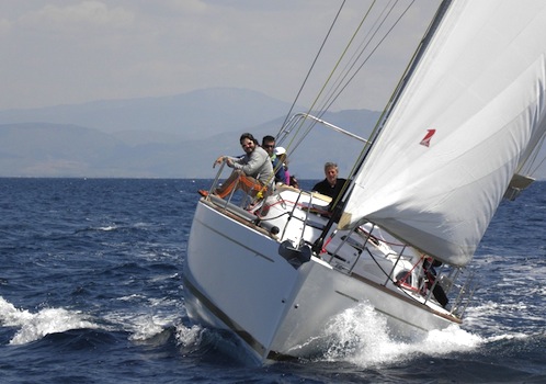 Lesvos saling boat