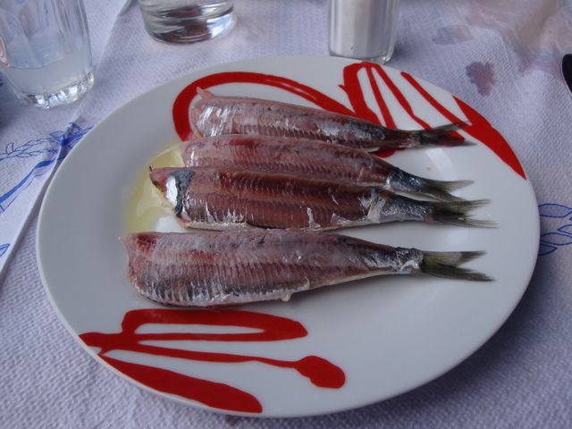 sardeles pastes, lesvos