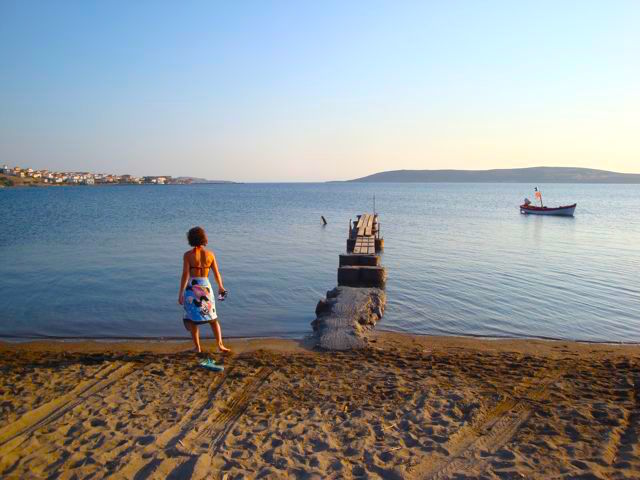 Sigri Harbor Beach